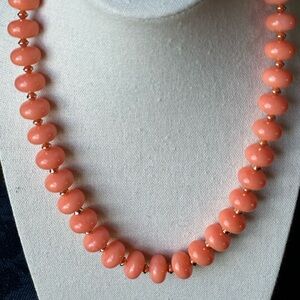 J Crew Muted Melon Beaded Necklace